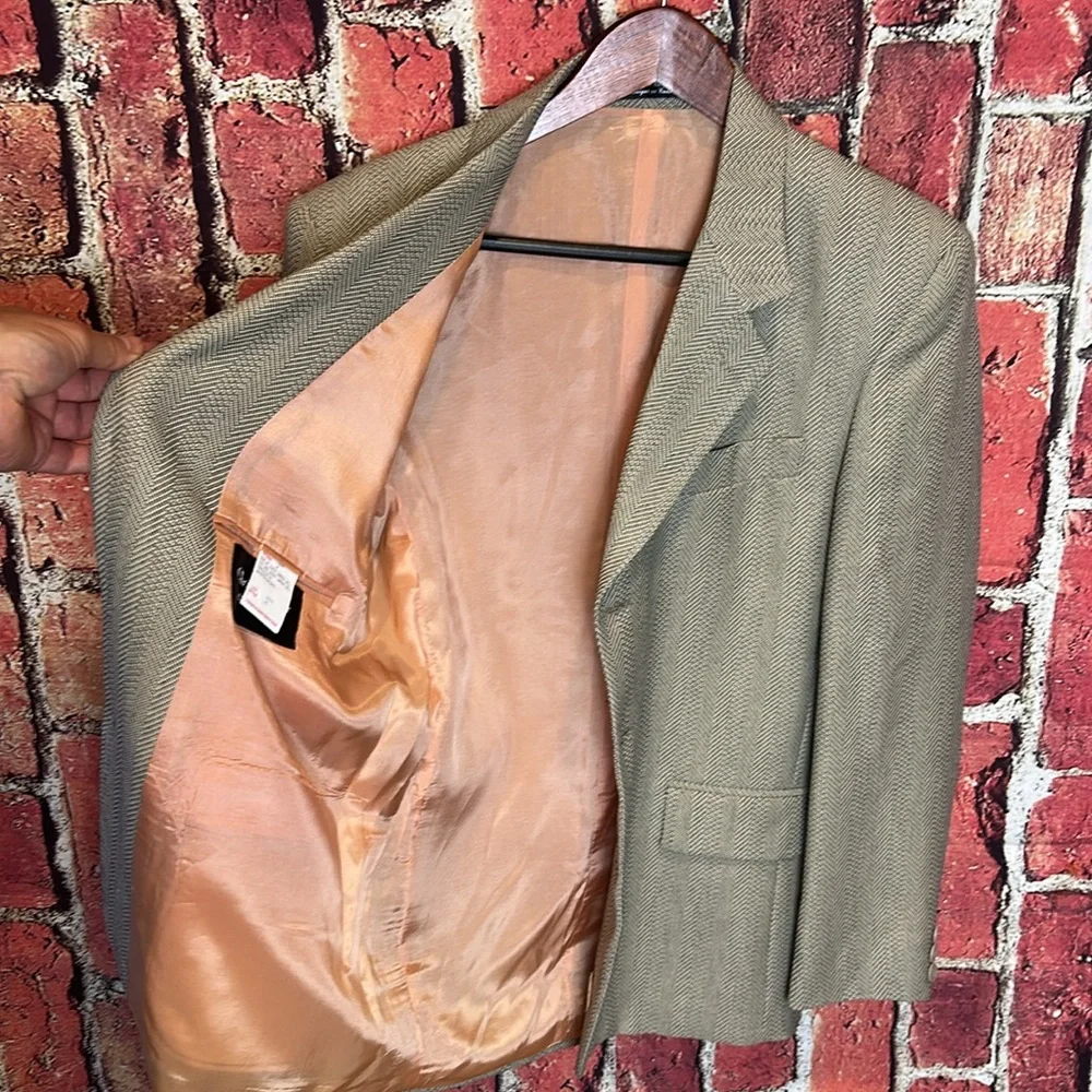 Christian Dior Collection Herringbone Women’s Blazer Size 14